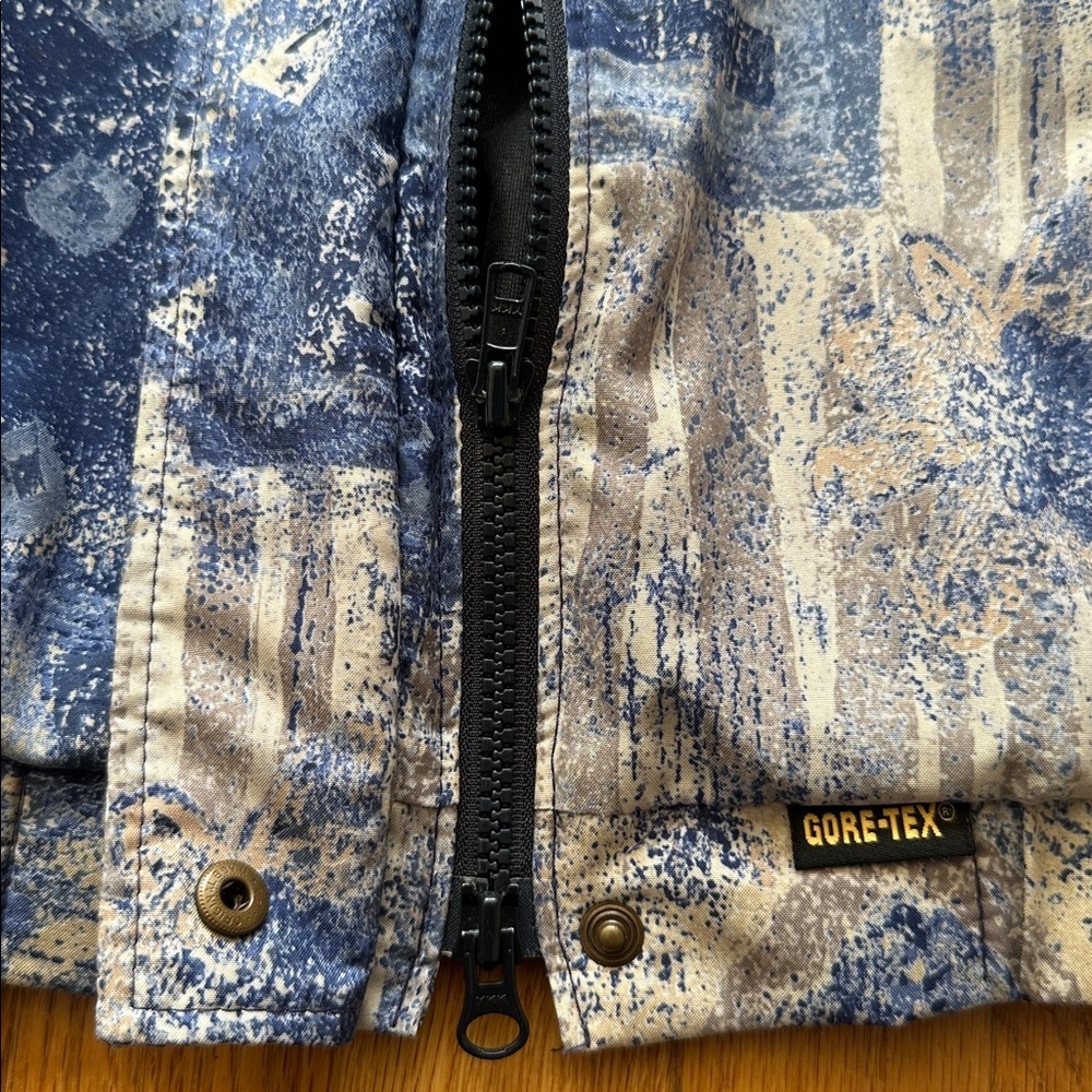 Vintage Forrester’s Blue & Cream Bomber Jacket - Picture 5 of 10